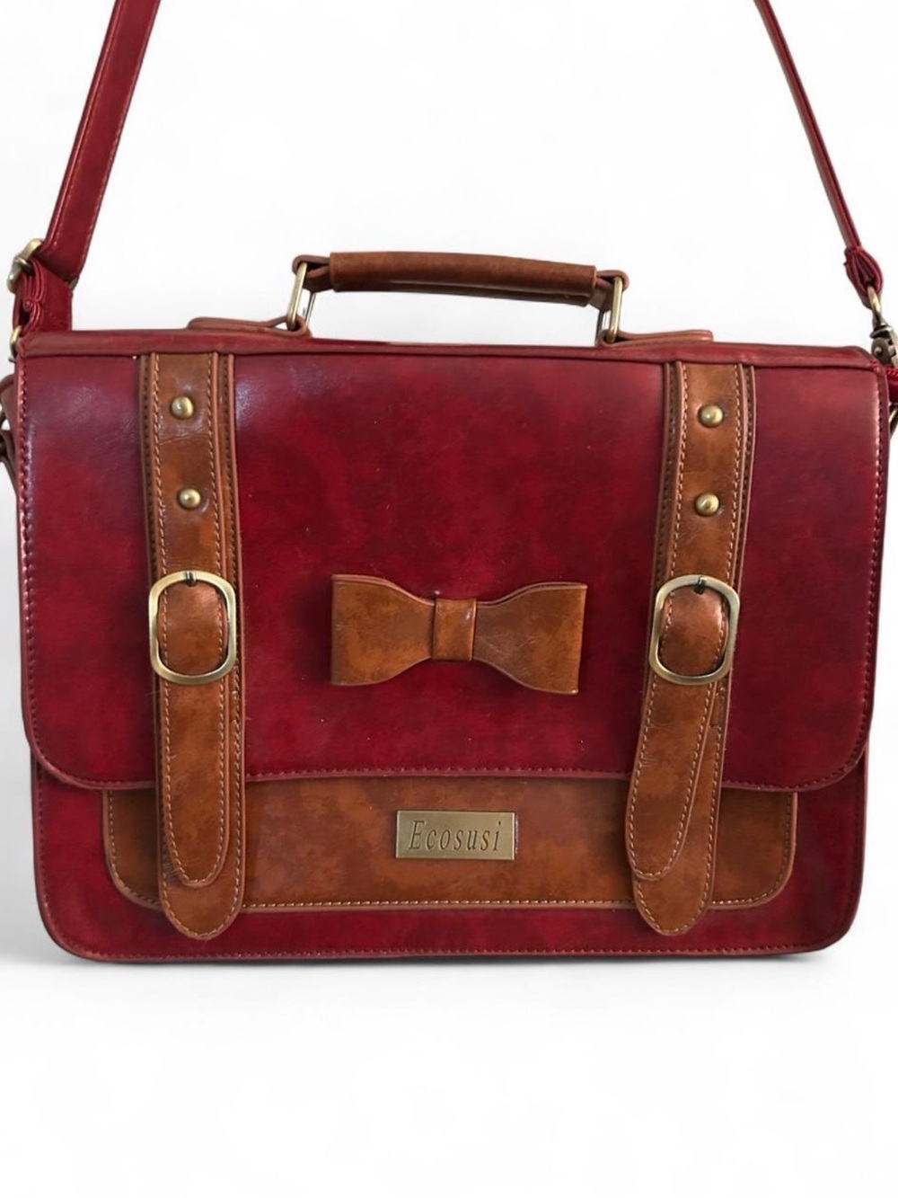 Ecosusi Vegan Leather Crossbody Work & School bag